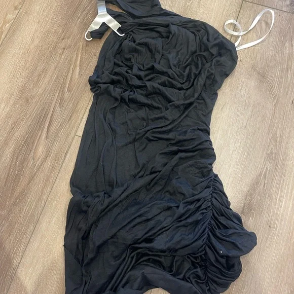 Rick Owens Black Draped Dress